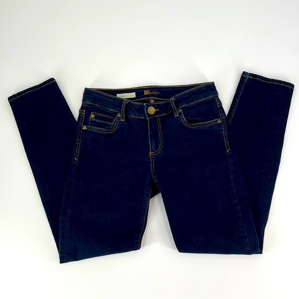 Kut from the Kloth Dark Blue Dianna Skinny Jeans Women's 2P